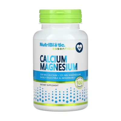 Магній Nutribiotic (Calcium) — 100 капсул, для м’язів і нервової системи