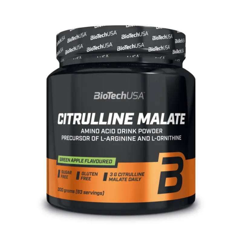 L-цитрулін Biotech (Citrulline Malate) — 300 г, лайм, для сили та тренувань
