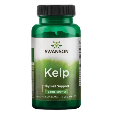 Келп 225 мкг Swanson (Kelp Iodine Source) — 250 таблеток, per bottle