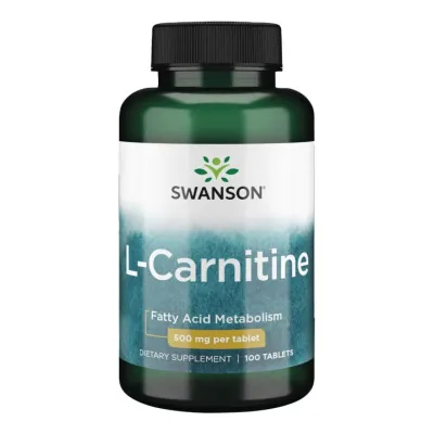 L-карнітин 500мг Swanson (L-Carnitine) — 100caps, для контролю ваги