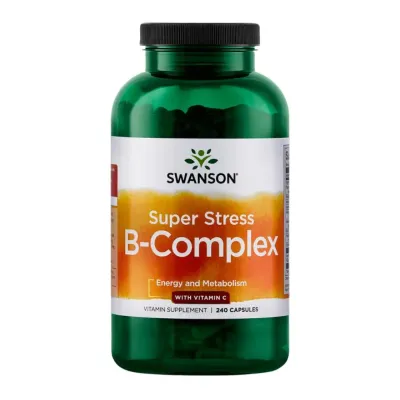 Комплекс від стресу, Super Stress B-Complex with Vitamin C - 240 caps