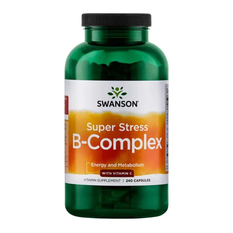 Комплекс от стресса, Super Stress B-Complex with Vitamin C - 240 caps