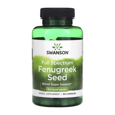 Пажитник 610мг Swanson (Fenugreek Seed) — 90 cap