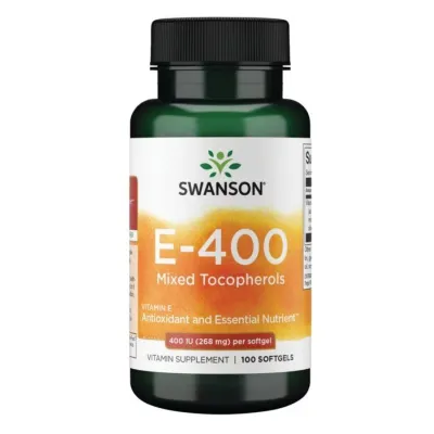 Вітамін E 400 IU Swanson (Vitamin E Mixed Tocopherols) — 100sgels