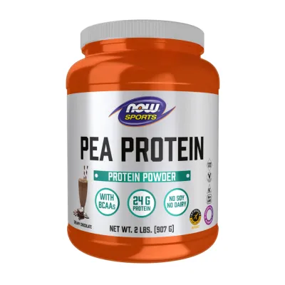 Гороховий протеїн Now Foods (Pea) — 907 г, шоколад