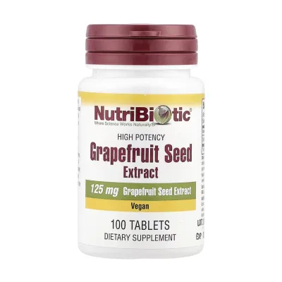 Екстракт насіння грейпфрута 125мг Nutribiotic (Grapefruit Seed Extract) — 100 таблеток