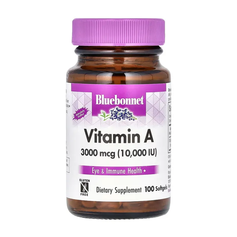 Витамин А, Vitamin A 3000 mcg (10,000 IU) - 100 Softgels