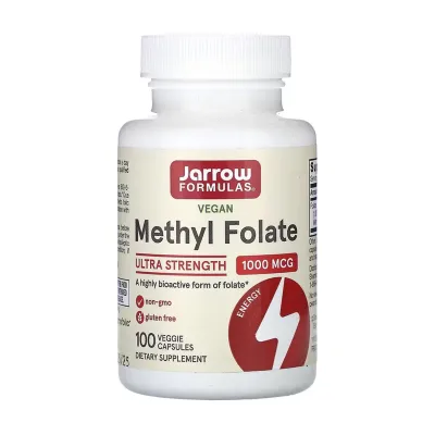 Метил Фолат, Methyl Folate 1000 mcg - 100 vcaps