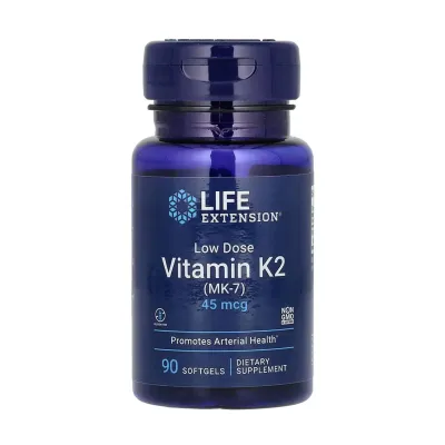 Вітамін K 45 мкг Life Extension (Low Dose Vitamin K2) — 90 софтгелів