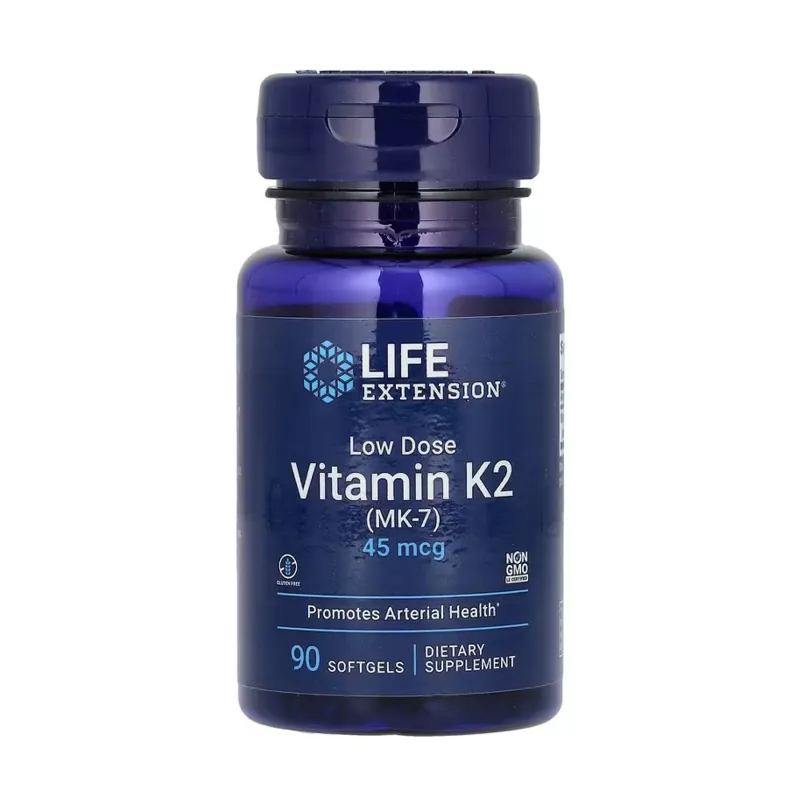 Вітамін K 45 мкг Life Extension (Low Dose Vitamin K2) — 90 софтгелів