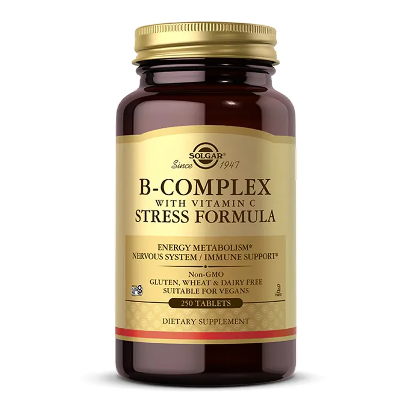 Комплекс витаминов группы Б с витамином С, B-Complex with Vitamin C Stress Formula - 250 tabs