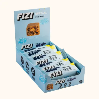 Протеїновий батончик (Fizi Bar Special) — 10×45 г, happy cookies