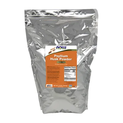 Псиліум Now Foods (Psyllium Husk Powder) — 12 lb, для травлення