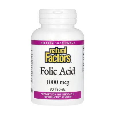 Фолиевая кислота, Folic Acid 1mg - 90 tabs