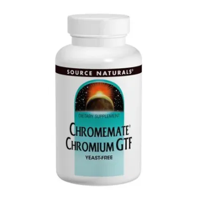 Хром 200мкг Source Naturals (ChromeMate® Chromium GTF Yeast Free) — 120 таблеток