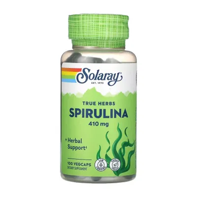Спирулина, Spirulina Algae 410mg - 100 vcaps