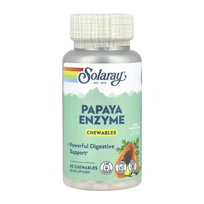 Энзимы папаи, Papaya Enzyme - 90 chewables
