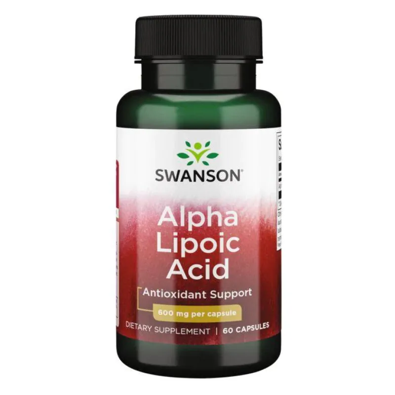 Універсальний антиоксидант Альфа-ліпоєва кислота 600 мг Swanson (Alpha Lipoic Acid) — 60 капсул