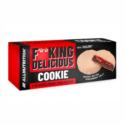 Фітнес печиво, Fitking Delicious Cookie -128g Peanut Butter Strawberry Jelly