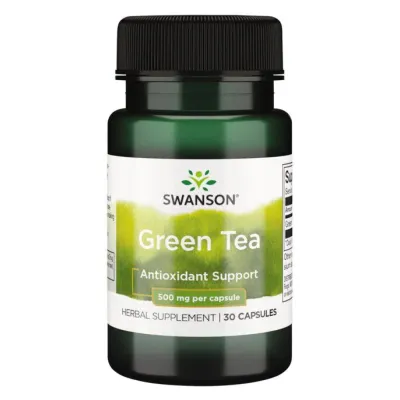 Зелений чай 500мг Swanson (Green Tea) — 30caps