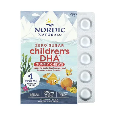Омега-3 риб’ячий жир Nordic Naturals (Children's DHA) — 30 gummies, для серця, мозку та зору