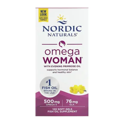 Омега-3 риб’ячий жир Nordic Naturals (Omega Woman) — 120 софтгелів, для серця, мозку та зору