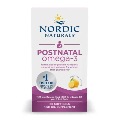 Омега-3 для кормящих женщин, Postnatal Omega-3 - 60 softgels