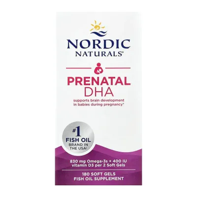 Омега-3 для беременных и кормящих мам, Prenatal DHA - 180 softgels