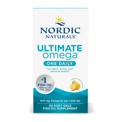 Омега-3 риб’ячий жир Nordic Naturals (Ultimate Omega One Daily) — 30 софтгелів, для серця, мозку та зору