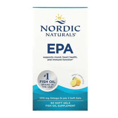 Омега-3 риб’ячий жир Nordic Naturals (EPA) — 60 софтгелів, для серця, мозку та зору
