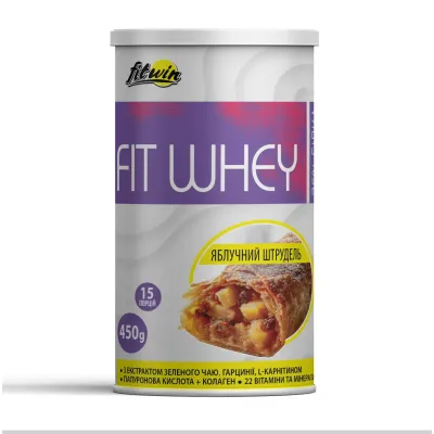 Протеїн, FitWhey - 450g Apple Strudel