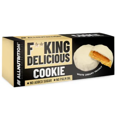 Фітнес печиво, Fitking Delicious Cookie -128g White Cream Peanut