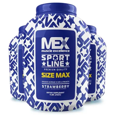 Гейнер MEX Nutrition (Size Max) — 2720 г, полуниця