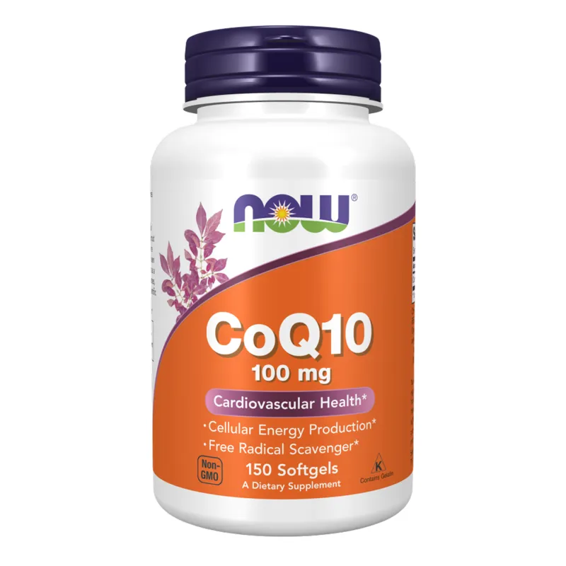 Коензим Q10 100мг Now Foods (CoQ10) — 150 софтгелів, для серця та енергії