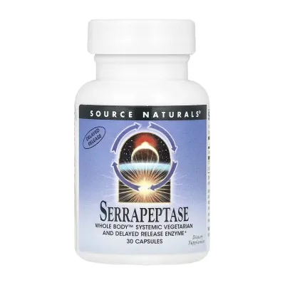 Серрапептаза, Serrapeptase - 30 caps