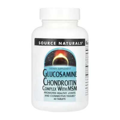 Комплекс глюкозамина, хондроитина и МСМ, Glucosamine Chondroitin Complex with MSM - 60 tabs