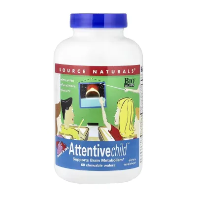 Магній Attentive Child Fruit — 60 вафель для м’язів і нервової системи