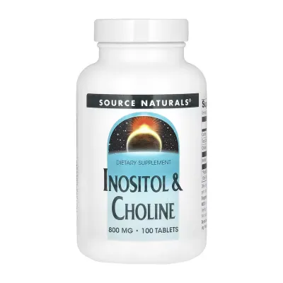Інозитол 800 мг Source Naturals (Inositol & Choline) — 100 таблеток