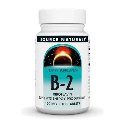 Вітамін B2 100 мг Source Naturals (Vitamin B-2) — 100 таблеток