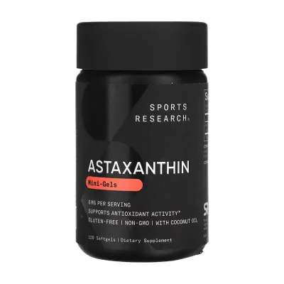Астаксантин 6мг Sport Research (Astaxanthin) — 120 софтгелів