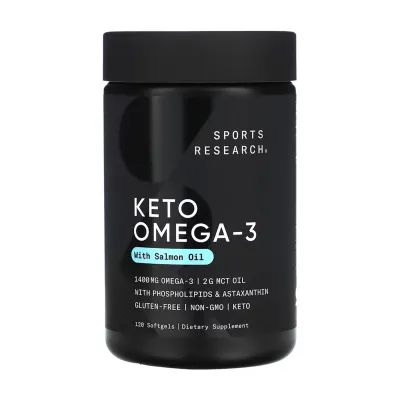 Омега-комплекс для кето-дієти, Keto Omega 1250mg - 120 softgels