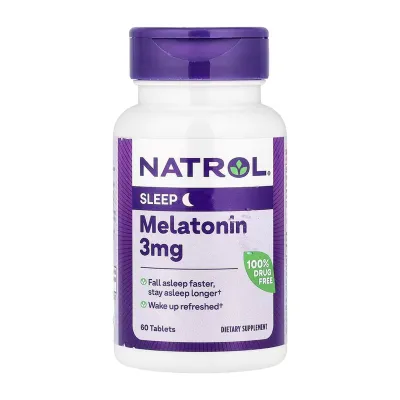Мелатонін 3мг Natrol — 60 таблеток, для сну