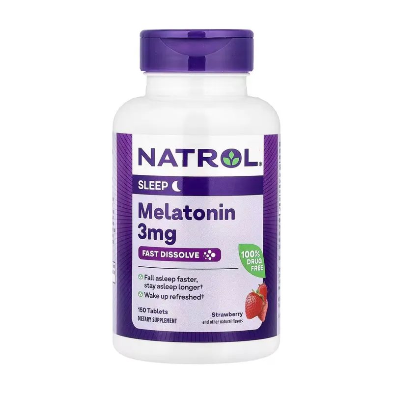 Мелатонін 3мг Natrol — 150 таблеток, для сну