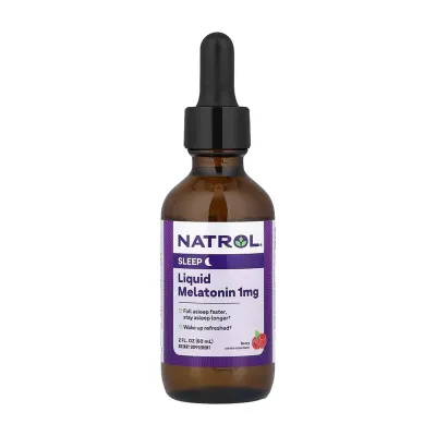 Мелатонін 1мг Natrol (Liquid) — 60 мл, для сну