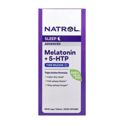 Мелатонін Natrol (Advanced Sleep) — 60 таблеток, для сну