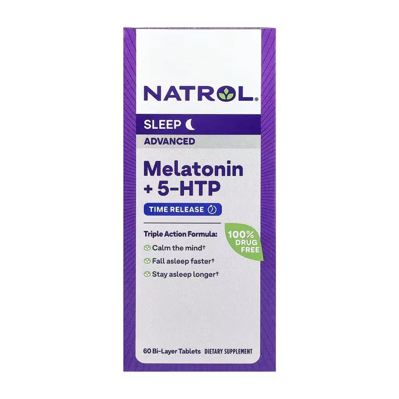 Мелатонін Natrol (Advanced Sleep) — 60 таблеток, для сну