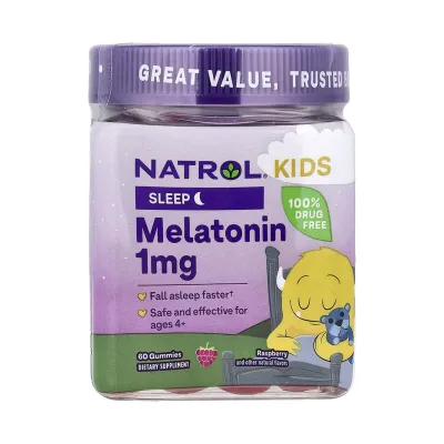 Мелатонін 1мг Natrol (Kids) — 60 gummies, для сну