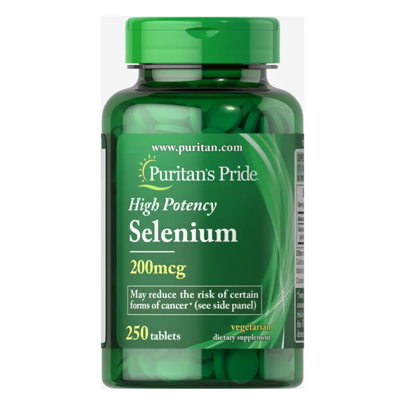 Селен 200мг Puritans Pride (Selenium) — 250tabs