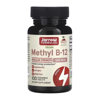 Вітамін B12 500 мкг Jarrow Formulas (Methyl B-12 Methylcobalamin) — 100 таблеток