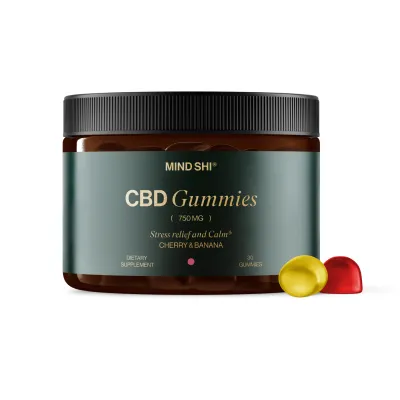 КБД Gummies Full Spectrum 750 mg Cherry & Banana - 30 gummies